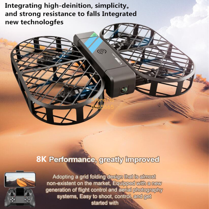Rc Helicopter Mini - Caméra HD 8K 360 ° Protection