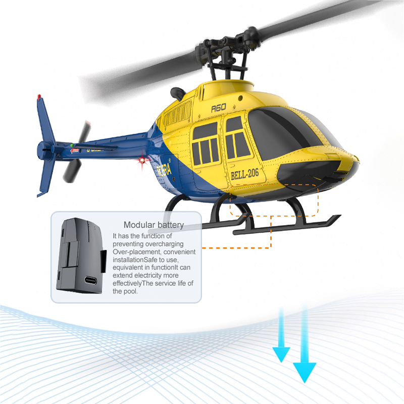 A60 RC hélicoptère 2.4G 6-Aixs - Rc Helicopter Nitro avis et prix