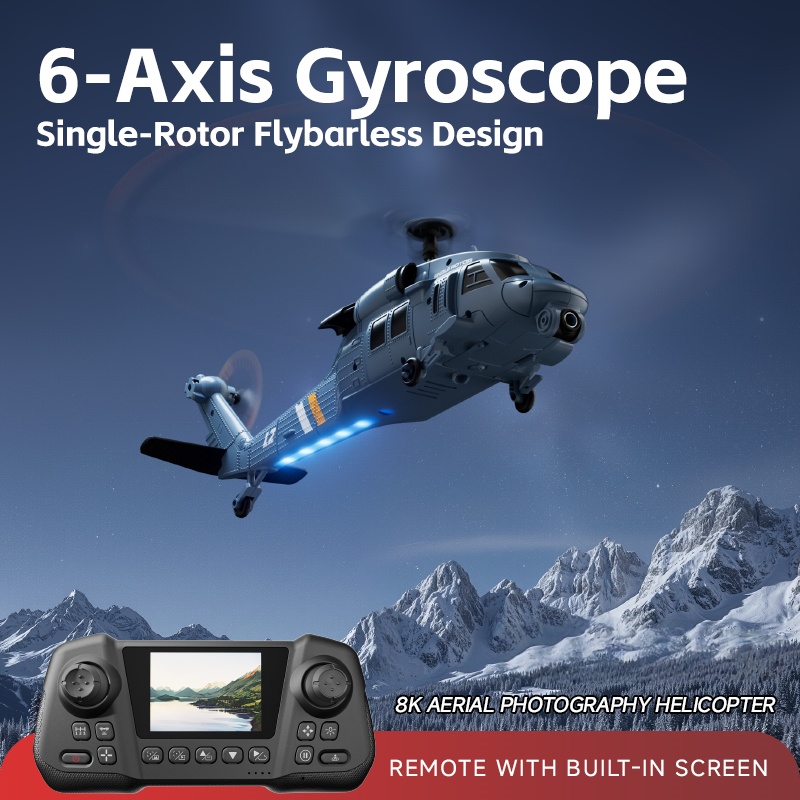 Hélicoptère RC 8K Flybarless à - Rc Helicopter Nitro avis et prix